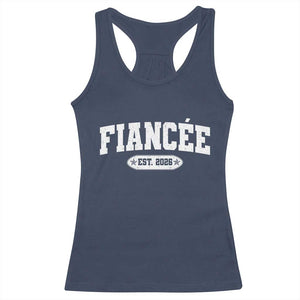 Fiancee Est 2026 Racerback Tank Top Future Mrs. and Mr. Bridal Shower Engagement Gift TS10 Navy Print Your Wear