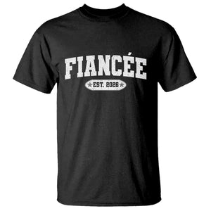 Fiancee Est 2026 T Shirt Future Mrs. and Mr. Bridal Shower Engagement Gift TS10 Black Print Your Wear