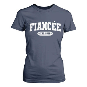 Fiancee Est 2026 T Shirt For Women Future Mrs. and Mr. Bridal Shower Engagement Gift TS10 Navy Print Your Wear
