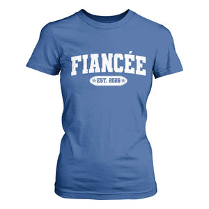 Fiancee Est 2026 T Shirt For Women Future Mrs. and Mr. Bridal Shower Engagement Gift TS10 Royal Blue Print Your Wear