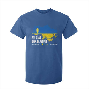 Slava Ukraini Ukraine Flag T Shirt For Kid Patriot Patriotic Ukrainian National Flag TS10 Royal Blue Print Your Wear