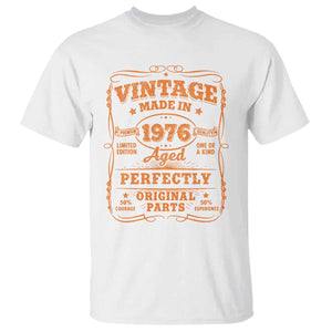 Vintage 50 Birthday T Shirt 50yr 1976 50th Birthday TS10 White Print Your Wear