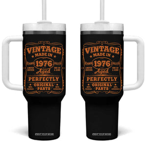 Vintage 50 Birthday Tumbler With Handle 50yr 1976 50th Birthday TS10 One Size: 40 oz Black Print Your Wear