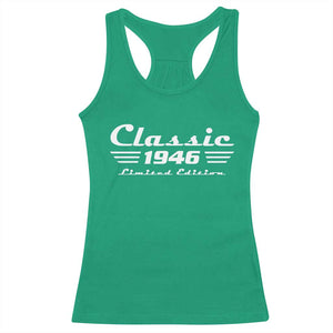 Classic 1946 Birthday Racerback Tank Top 80yr 80th Birthday TS10 Irish Green Print Your Wear