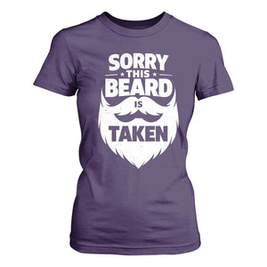 Sorry This Beard Is Taken T Shirt For Women Valentines Day For Him Dad TS10 Purple Print Your Wear