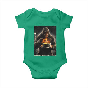 Funny Birthday Bigfoot Baby Onesie Sasquatsch Bday Party Vintage Graphic Japanese Art TS10 Irish Green Print Your Wear