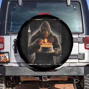 Funny Birthday Bigfoot Spare Tire Cover Sasquatsch Bday Party Vintage Graphic Japanese Art TS10 No hole Black Print Your Wear