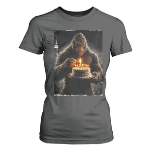 Funny Birthday Bigfoot T Shirt For Women Sasquatsch Bday Party Vintage Graphic Japanese Art TS10 Dark Heather Print Your Wear