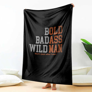 Funny Man Saying Throw Blanket Birthday Husband Dad Grandpa Fathers Day Men Gag Gift TS10 Print Your Wear