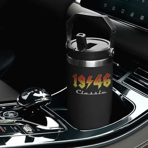 80th Birthday Flip Straw Tumbler Classic Born 1946 Turning 80 Year Old TS10 Print Your Wear