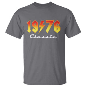 50th Birthday T Shirt Classic Born 1976 Turning 50 Year Old TS10 Charcoal Print Your Wear