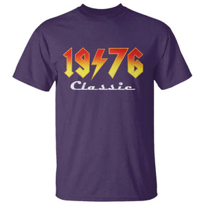 50th Birthday T Shirt Classic Born 1976 Turning 50 Year Old TS10 Purple Print Your Wear