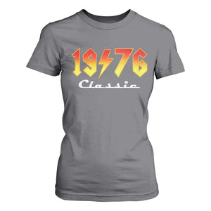 50th Birthday T Shirt For Women Classic Born 1976 Turning 50 Year Old TS10 Charcoal Print Your Wear
