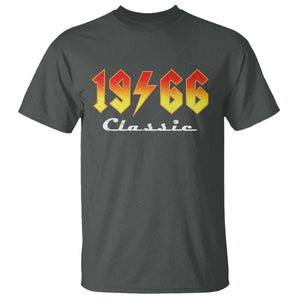 60th Birthday T Shirt Classic Born 1966 Turning 60 Year Old TS10 Dark Heather Print Your Wear
