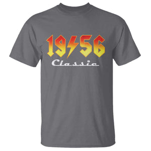 70th Birthday T Shirt Classic Born 1956 Turning 70 Year Old TS10 Charcoal Print Your Wear