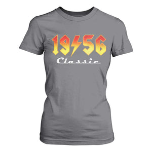 70th Birthday T Shirt For Women Classic Born 1956 Turning 70 Year Old TS10 Charcoal Print Your Wear