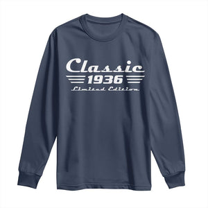 Classic 1936 Birthday Long Sleeve Shirt 90yr 90th Birthday Gift TS10 Navy Print Your Wear