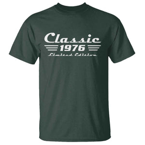 Classic 1976 Birthday T Shirt 50yr 50th Birthday Gift TS10 Dark Forest Green Print Your Wear