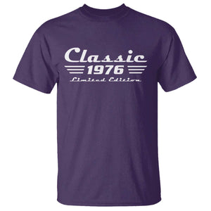 Classic 1976 Birthday T Shirt 50yr 50th Birthday Gift TS10 Purple Print Your Wear