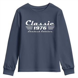 Classic 1976 Birthday Youth Sweatshirt 50yr 50th Birthday Gift TS10 Navy Print Your Wear