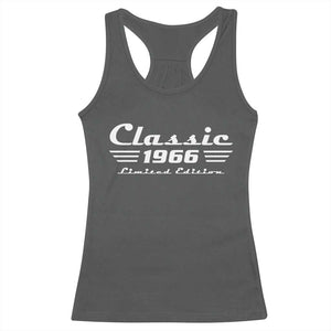 Classic 1966 Birthday Racerback Tank Top 60yr 60th Birthday Gift TS10 Dark Heather Print Your Wear