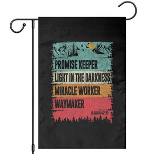 Vintage Christian Worship Garden Flag Isaiah 42:16 Waymaker Promise Keeper Miracle Worker TS10 Black Print Your Wear