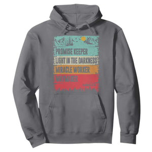 Vintage Christian Worship Hoodie Isaiah 42:16 Waymaker Promise Keeper Miracle Worker TS10 Charcoal Print Your Wear