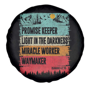 Vintage Christian Worship Spare Tire Cover Isaiah 42:16 Waymaker Promise Keeper Miracle Worker TS10 Print Your Wear