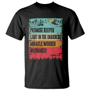 Vintage Christian Worship T Shirt Isaiah 42:16 Waymaker Promise Keeper Miracle Worker TS10 Black Print Your Wear