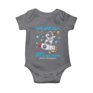 Autism Acceptance Baby Onesie We Are All Under The Same Stars TS10 Charcoal Print Your Wear