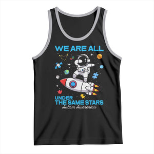 Autism Acceptance Tank Top We Are All Under The Same Stars TS10 Black Athletic Heather Print Your Wear