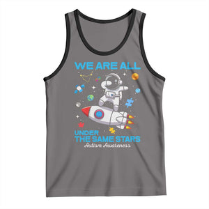 Autism Acceptance Tank Top We Are All Under The Same Stars TS10 Deep Heather Black Print Your Wear