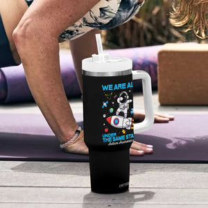 Autism Acceptance Tumbler With Handle We Are All Under The Same Stars TS10 Print Your Wear