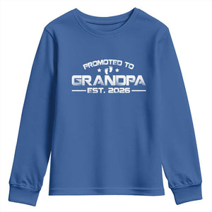 Grandpa Est 2026 Youth Sweatshirt Fathers Day Gifts TS10 Royal Blue Print Your Wear