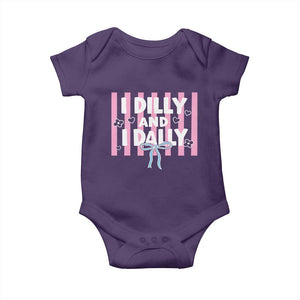 Dilly Dally Baby Onesie Trendy Viral Funny Girly TS10 Purple Print Your Wear