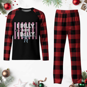 Dilly Dally Plaid Pajama Set Trendy Viral Funny Girly TS10 Buffalo Plaid Print Your Wear