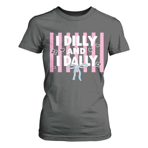 Dilly Dally T Shirt For Women Trendy Viral Funny Girly TS10 Dark Heather Print Your Wear