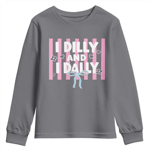 Dilly Dally Youth Sweatshirt Trendy Viral Funny Girly TS10 Charcoal Print Your Wear