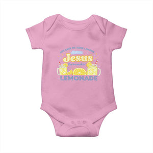 Life Gave Me Some Lemons Baby Onesie Funny Lemonade Jesus Christian TS10 Light Pink Print Your Wear