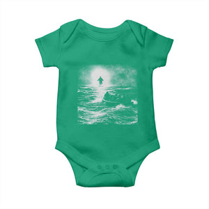 Christian Faith Baby Onesie Walk On Water Distressed Bible Verse TS10 Irish Green Print Your Wear