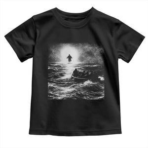 Christian Faith Toddler T Shirt Walk On Water Distressed Bible Verse TS10 Black Print Your Wear