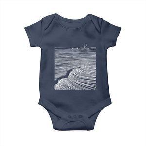 Christian Faith Baby Onesie Walk On Water Boho Bible Verse TS10 Navy Print Your Wear