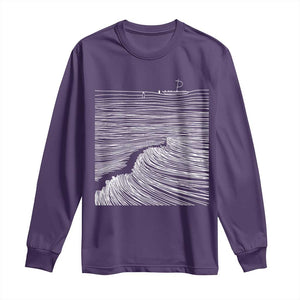 Christian Faith Long Sleeve Shirt Walk On Water Boho Bible Verse TS10 Purple Print Your Wear