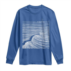 Christian Faith Long Sleeve Shirt Walk On Water Boho Bible Verse TS10 Royal Blue Print Your Wear