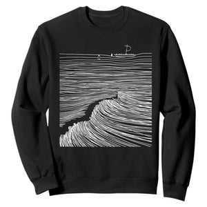 Christian Faith Sweatshirt Walk On Water Boho Bible Verse TS10 Black Print Your Wear