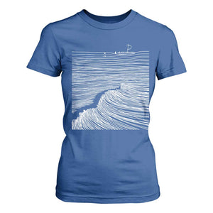 Christian Faith T Shirt For Women Walk On Water Boho Bible Verse TS10 Royal Blue Print Your Wear