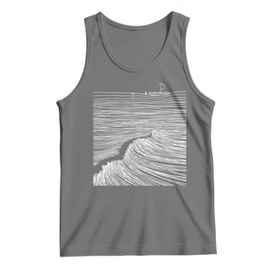 Christian Faith Tank Top Walk On Water Boho Bible Verse TS10 Black Heather Print Your Wear