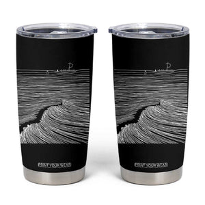 Christian Faith Tumbler Cup Walk On Water Boho Bible Verse TS10 Black Print Your Wear