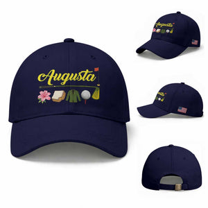 Augusta Georgia Golf Traditions Vintage Baseball Cap Pimento Cheese Southern Golfing Fan TS10 Baseball Cap Universal Fit Dark Blue Print Your Wear