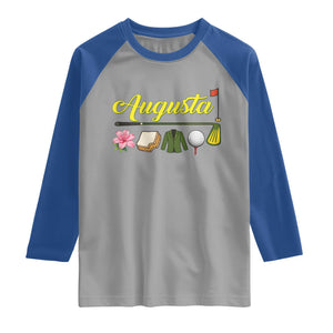 Augusta Georgia Golf Traditions Vintage Raglan Shirt Pimento Cheese Southern Golfing Fan TS10 Sport Gray Royal Print Your Wear